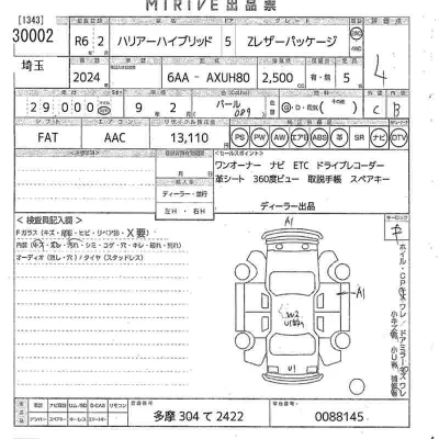 Toyota HARRIER HYBRID