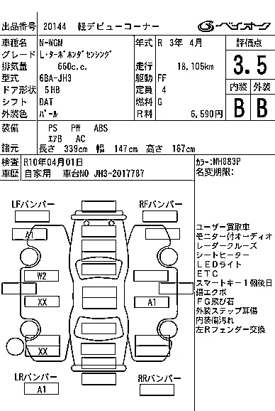 HONDA N WGN