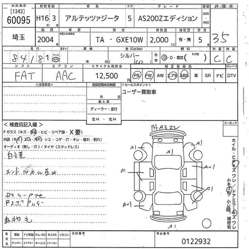 Toyota ALTEZZA GITA  с аукциона в Японии