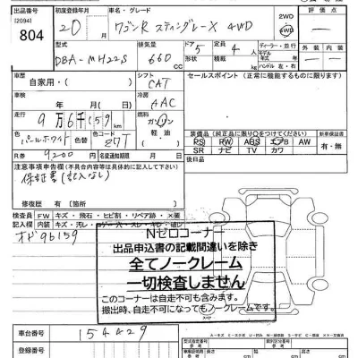 Suzuki WAGON R STINGRAY