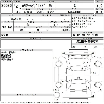 Toyota HARRIER HYBRID