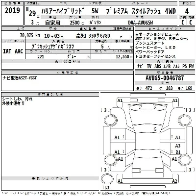 Toyota HARRIER HYBRID