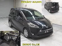 Цена авто Toyota Sienta с аукционов Японии, номер кузова NHP170G, пробег 186 000, оценка 2