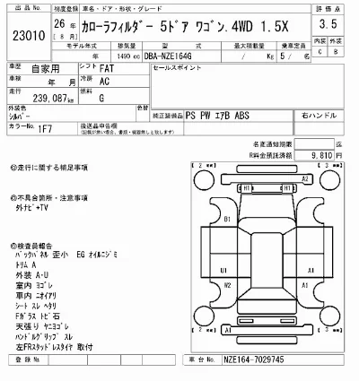 Toyota Corolla Fielder