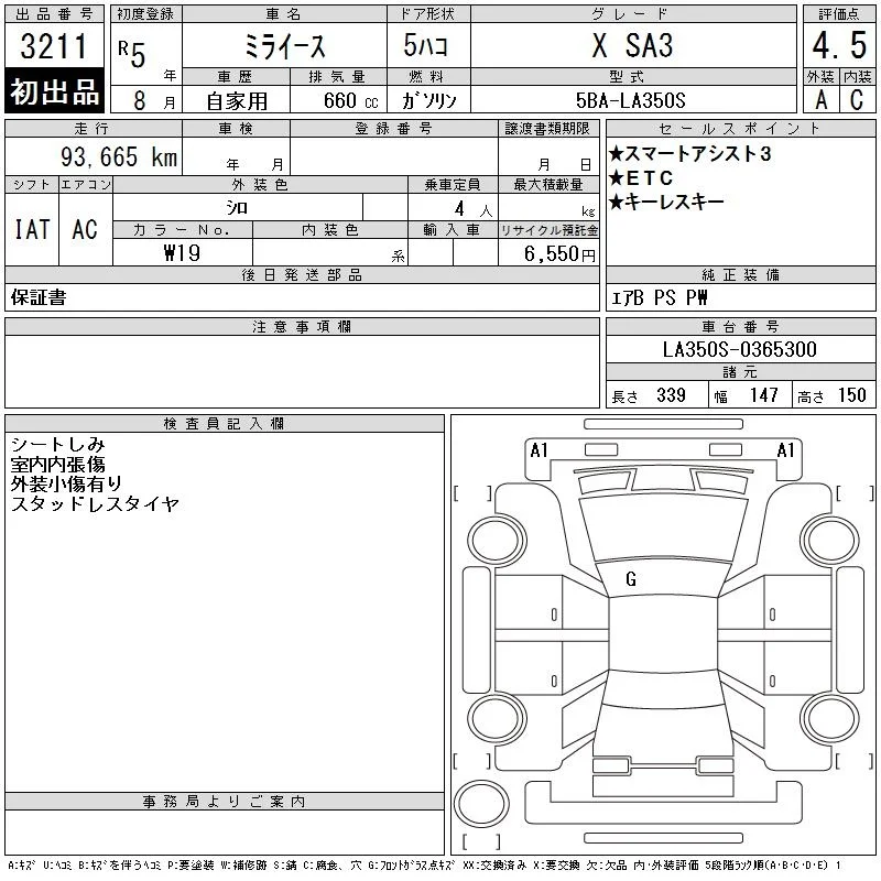 Daihatsu Mira X SA3, миниатюра 4