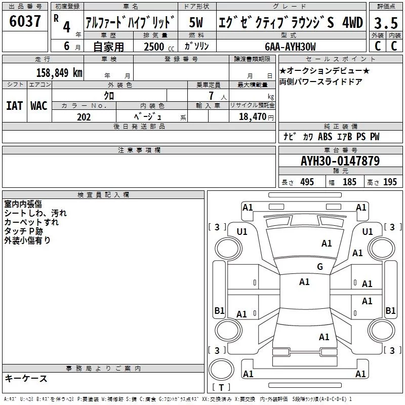 Toyota Alphard EXECUTIVE LOUNGE S 4WD, миниатюра 3