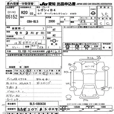 Subaru LEGACY B4