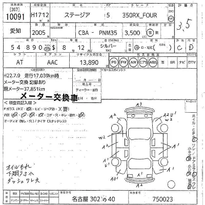 NISSAN STAGEA