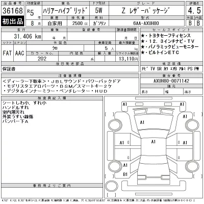 Toyota HARRIER HYBRID