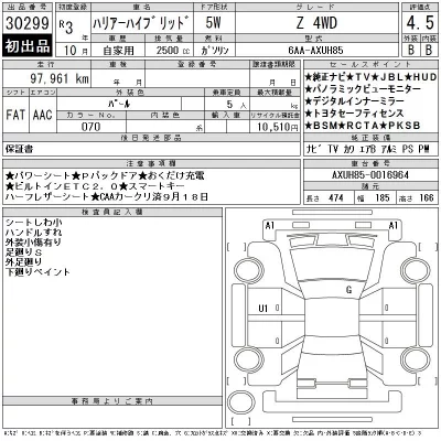 Toyota HARRIER HYBRID