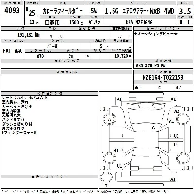 Toyota Corolla Fielder