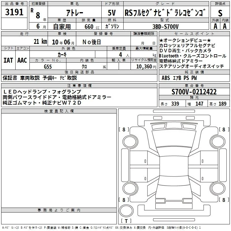Daihatsu Atrai RS CAROZZERIA FULL SEG NAVIGATION, миниатюра 3