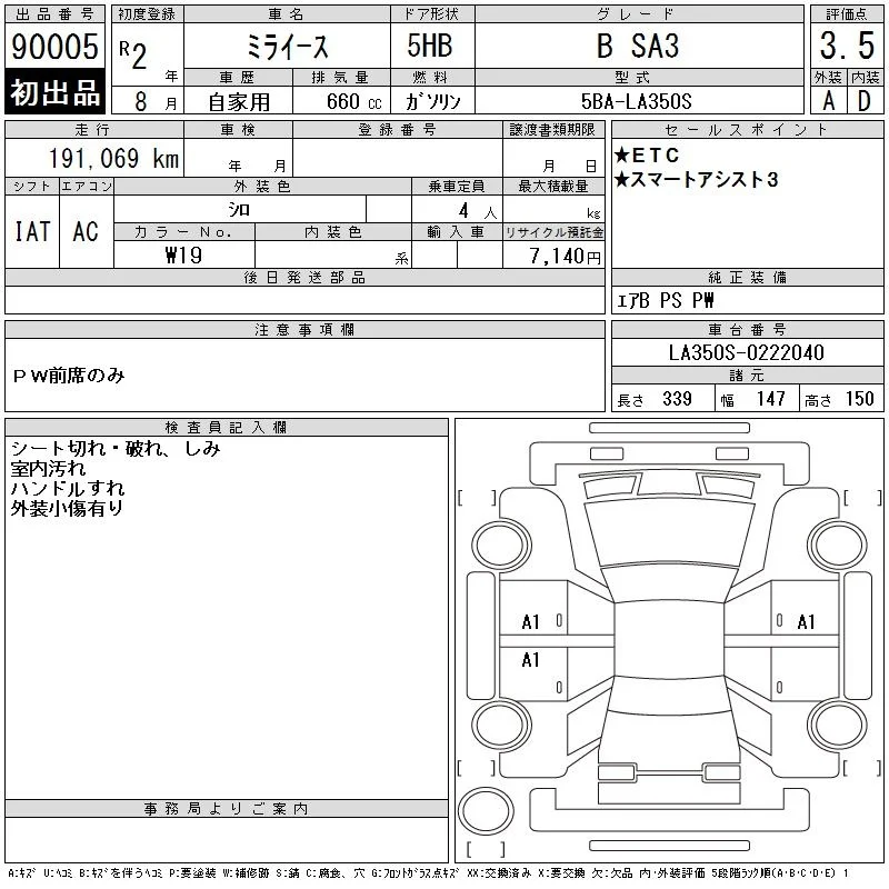 Daihatsu Mira B SA3, миниатюра 12