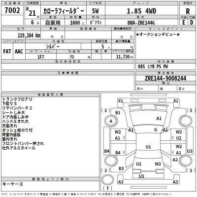 TOYOTA COROLLA FIELDER