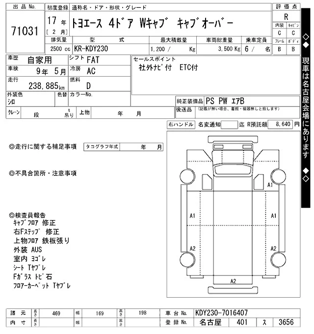 Toyota ToyoAce  с аукциона в Японии