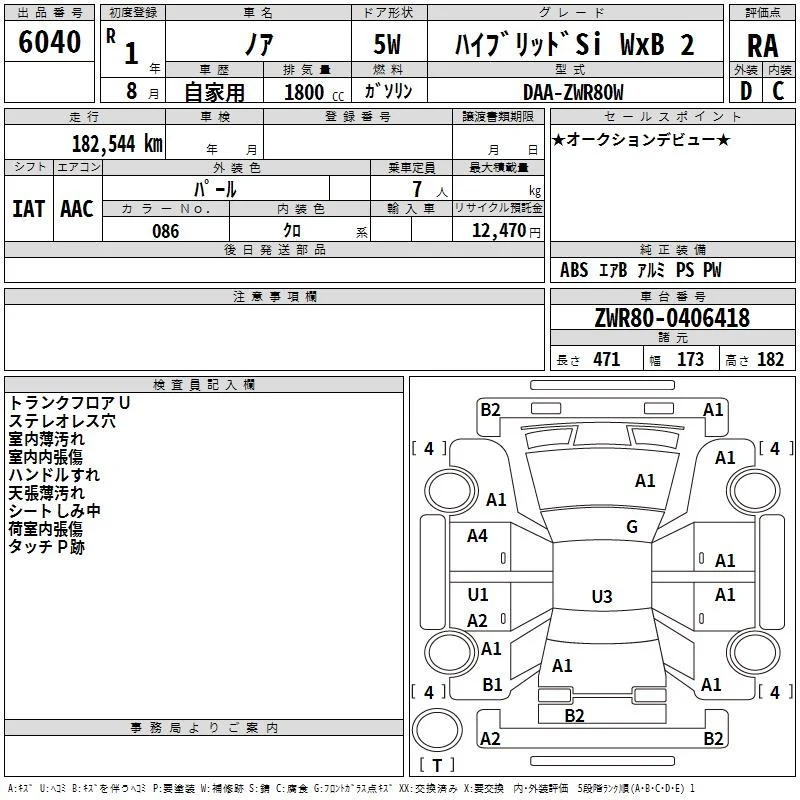 Toyota Noah HYBRID SI WXB 2, миниатюра 3