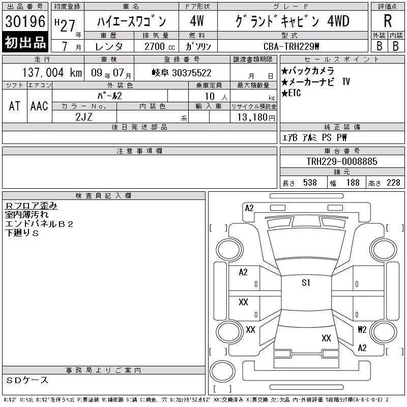 Toyota HiAce GRANDCABIN 4WD, миниатюра 5