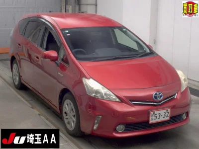 TOYOTA PRIUS ALPHA, 2013 — лот японского аукциона