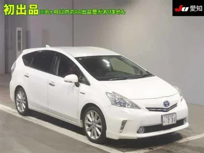 TOYOTA PRIUS ALPHA, 2013 — лот японского аукциона