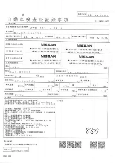 Статистика аукционов Nissan Serena