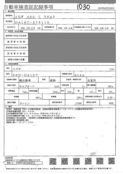 SUZUKI CARRY TRUCK