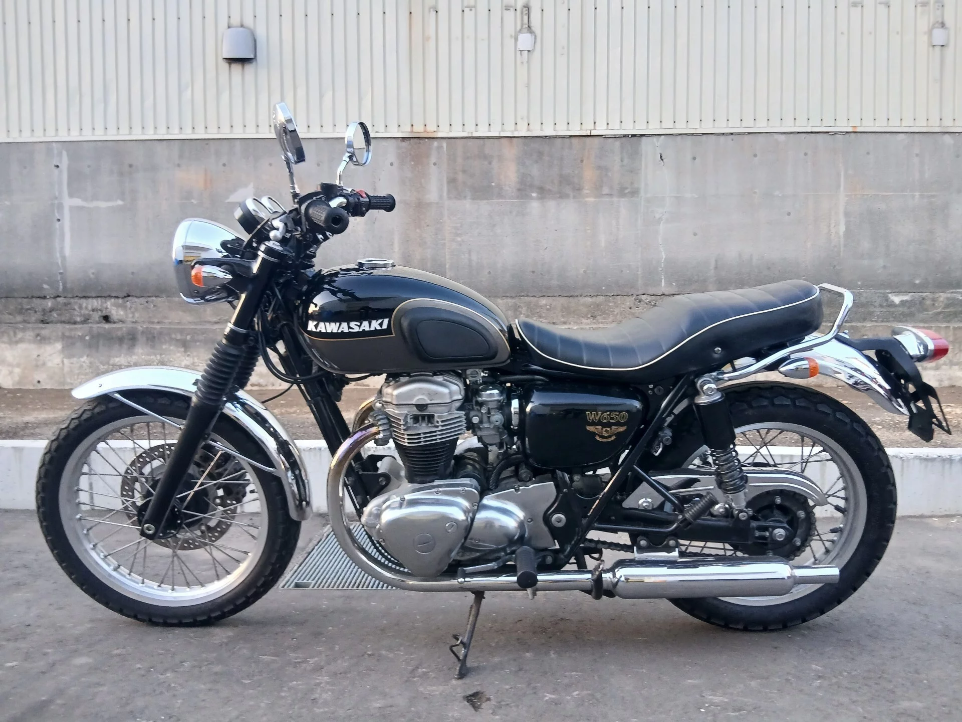 Kawasaki W650  с аукциона в Японии
