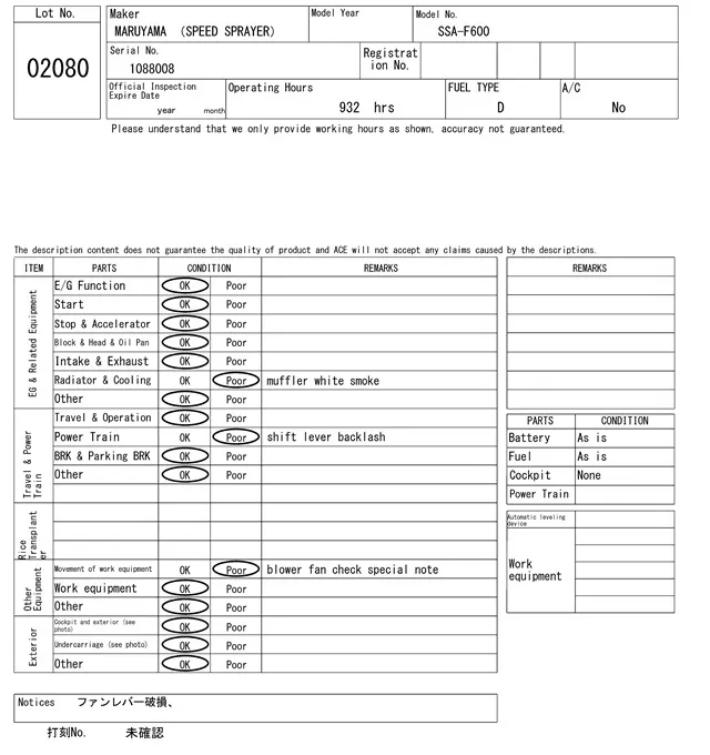OTHER SSA-F600, Не указан — купить с аукциона Японии